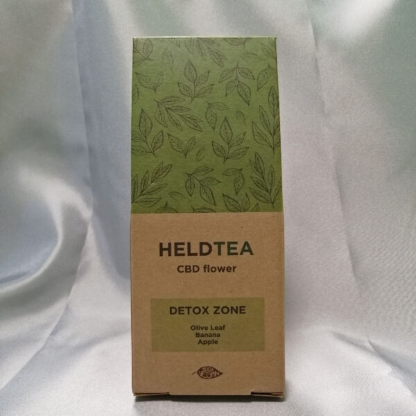 confezione da 25 grammi di tè CBD detox disintossicante