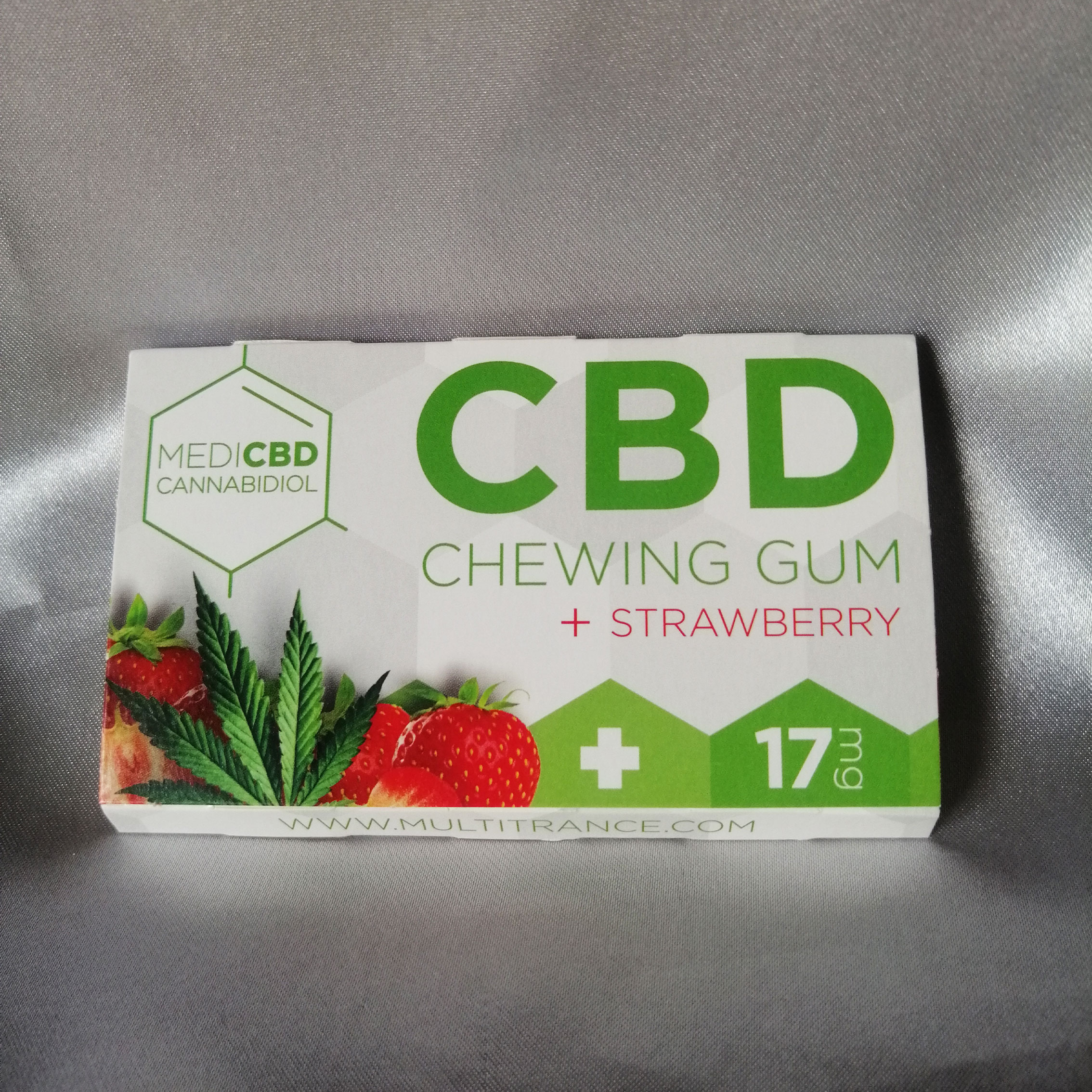 Chewing Gum gusto fragola con cbd